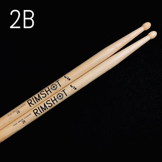 2B Rimshot Drumsticks Hickory