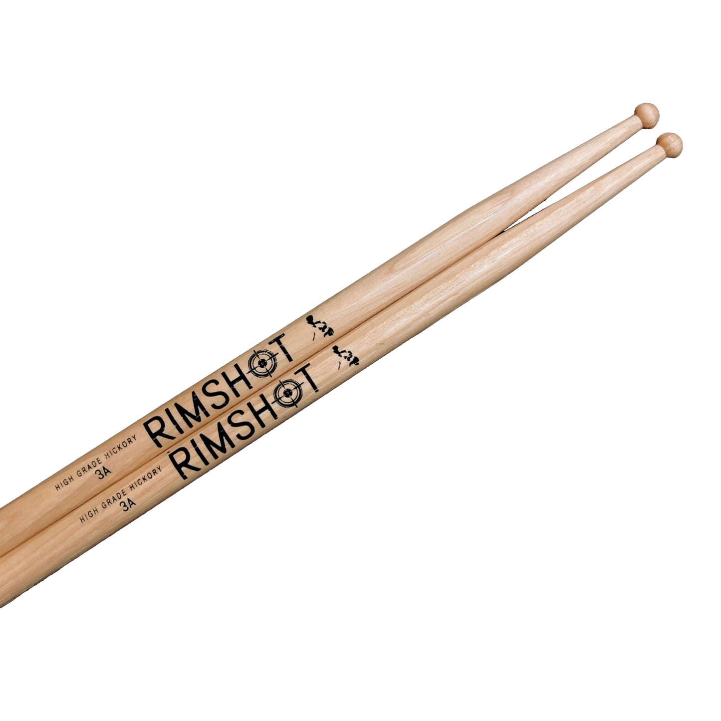 3A Rimshot Drumsticks Hickory