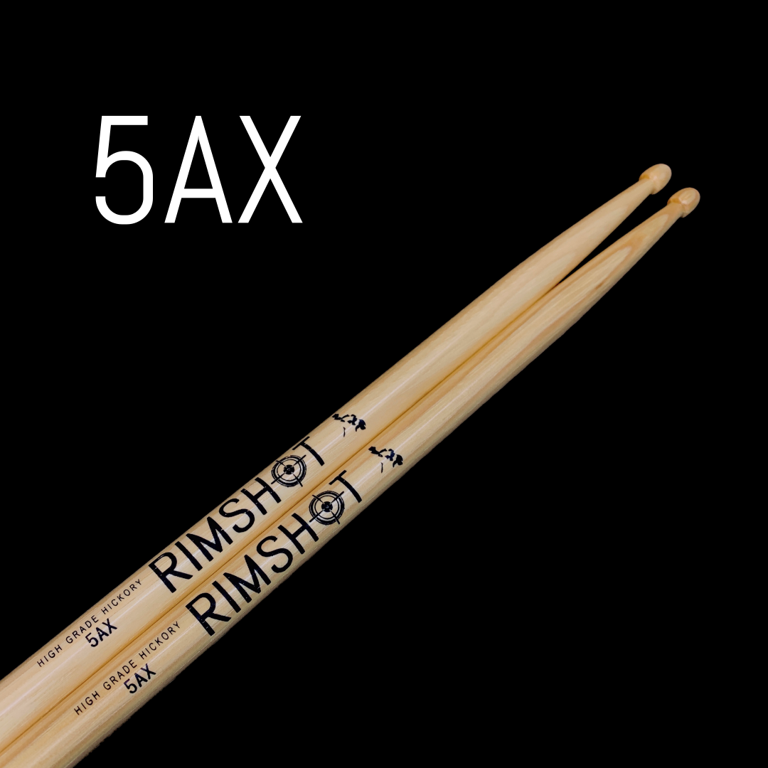 5A 5AX Rimshot Drumsticks Hickory