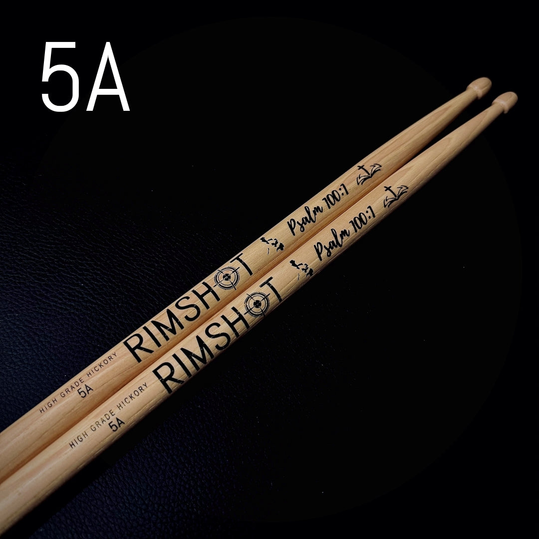 Limited Psalm 7A 5A 5B Rimshot Drumsticks