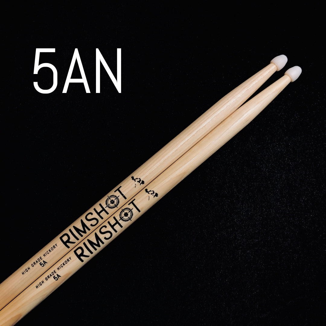 5A 5AX Rimshot Drumsticks Hickory