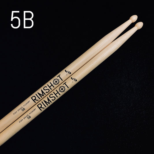 5B 5BX Rimshot Drumsticks Hickory