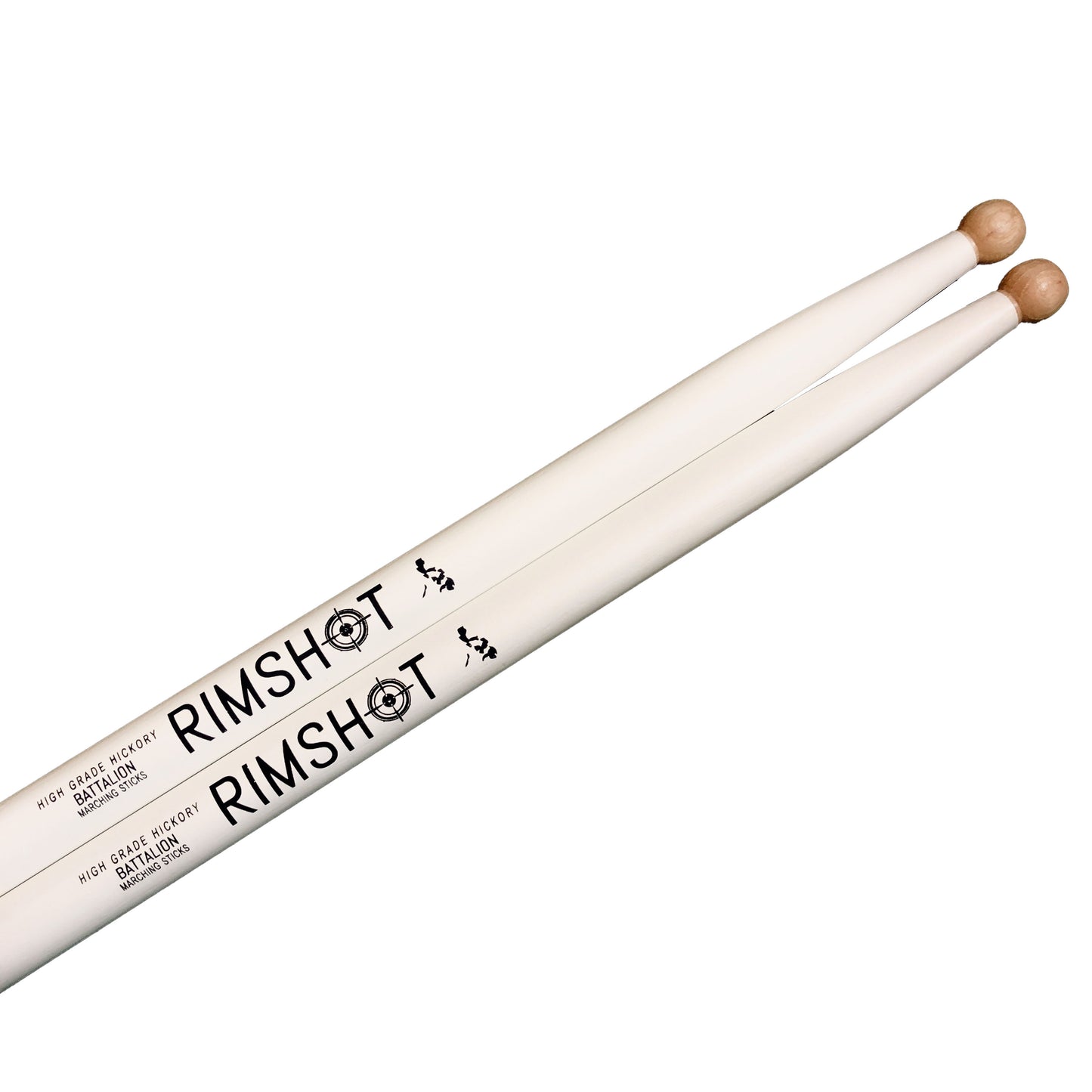 Battalion Marching Rimshot Drumsticks Hickory