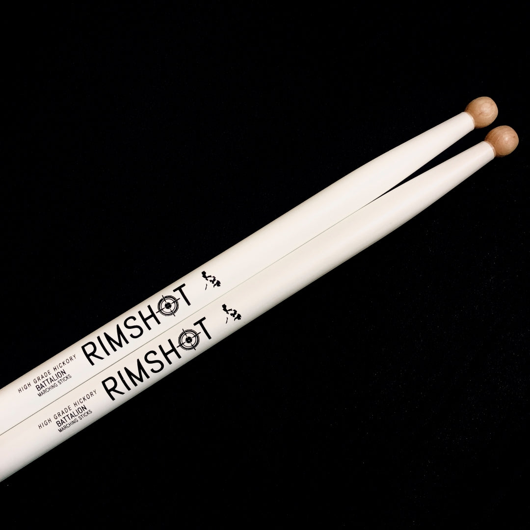 Battalion Marching Rimshot Drumsticks Hickory