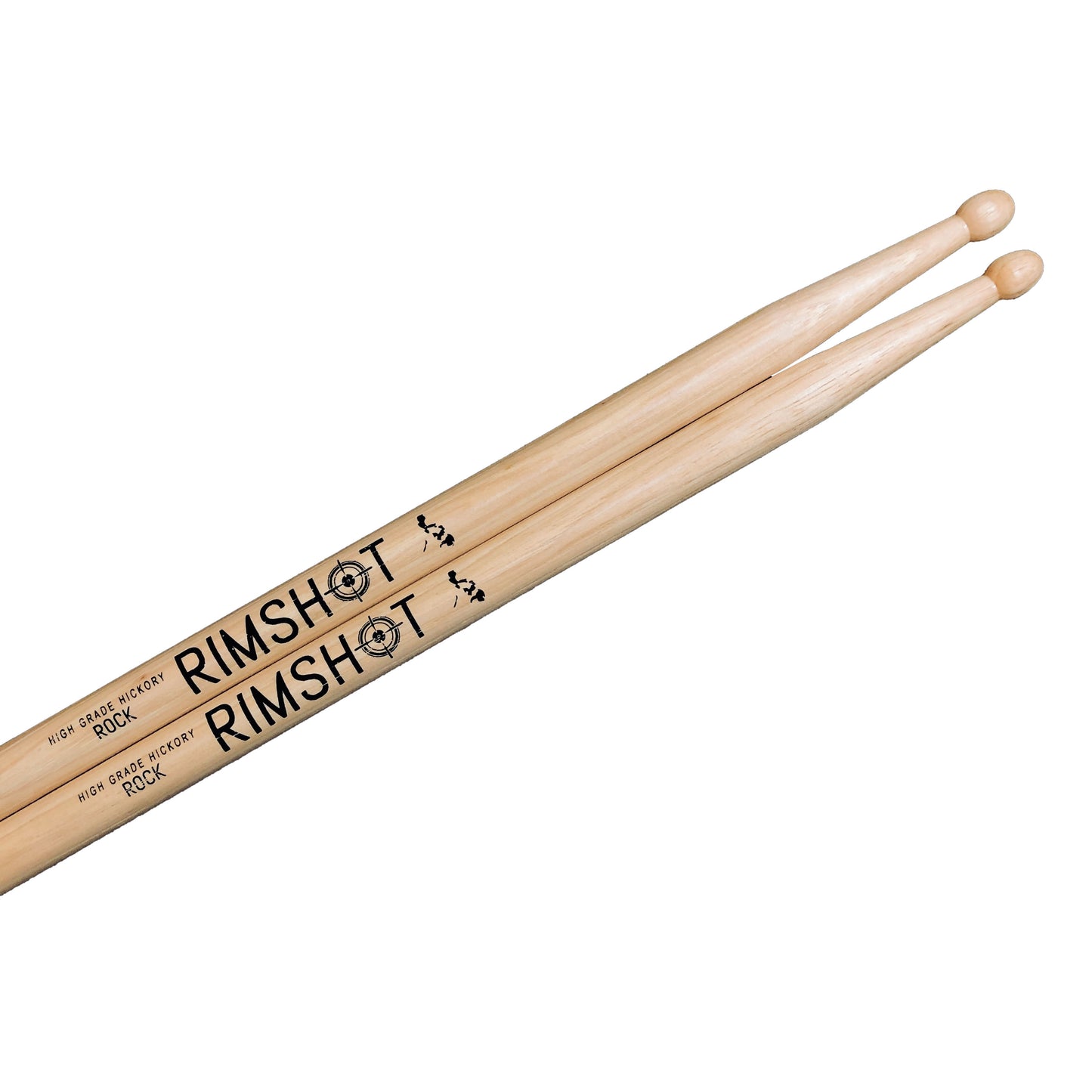 ROCK (2BX) Rimshot Drumsticks Hickory